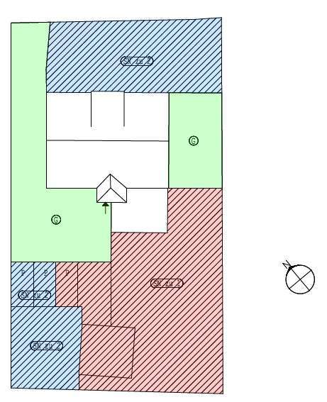 Aufteilungsplan (Blau geh�rt z Wohnung Wetter