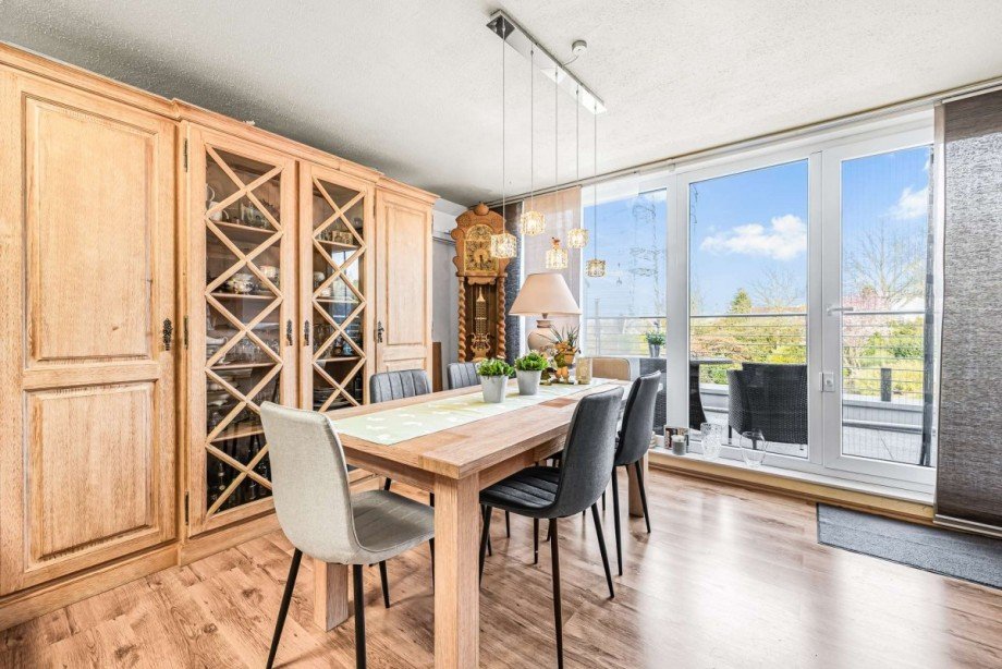 Essbereich mit Balkonausgang Maisonettewohnung Witten