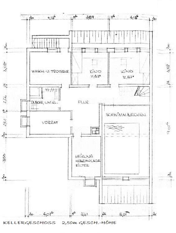 Grundriss KG Bungalow Erftstadt