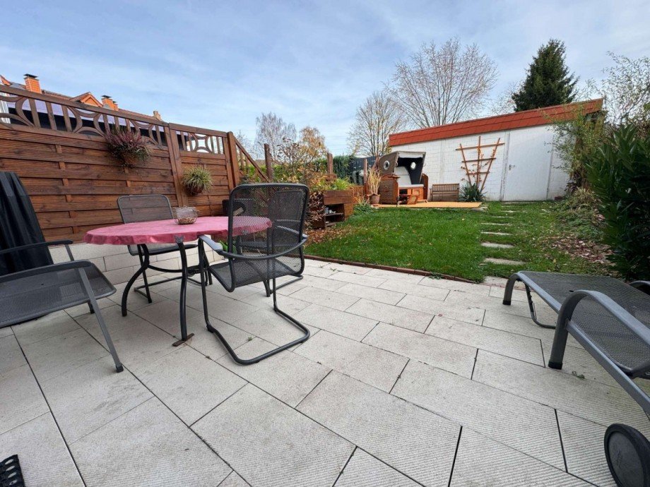 DIe Terrasse mit Garten Reihenmittelhaus Hagen