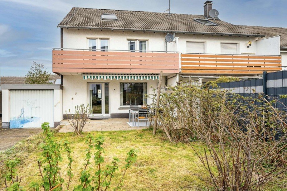 Die Gartenseite Reihenmittelhaus Dortmund