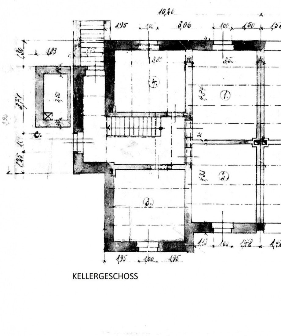 Grundriss Kellergeschoss Doppelhaush�lfte Hagen