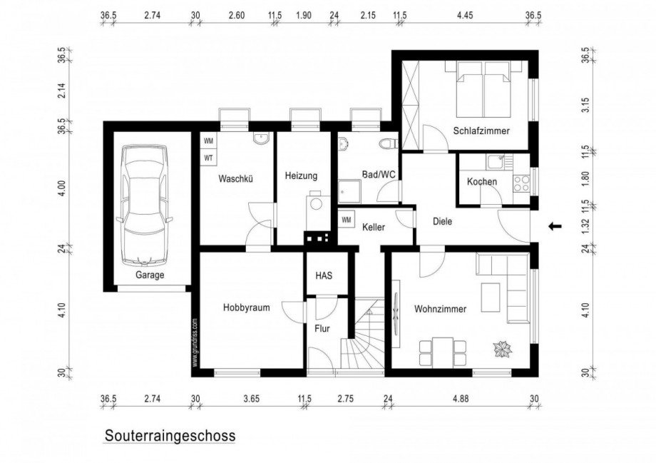 Grundriss Souterrain Einfamilienhaus Wetter