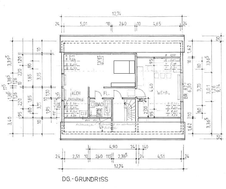 Grundriss Dachgeschoss Einfamilienhaus Herdecke
