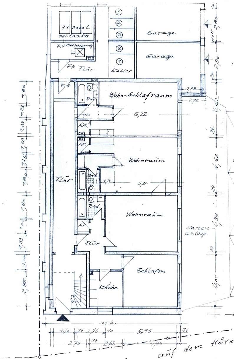 Grundriss Erdgeschoss Mehrfamilienhaus Hagen