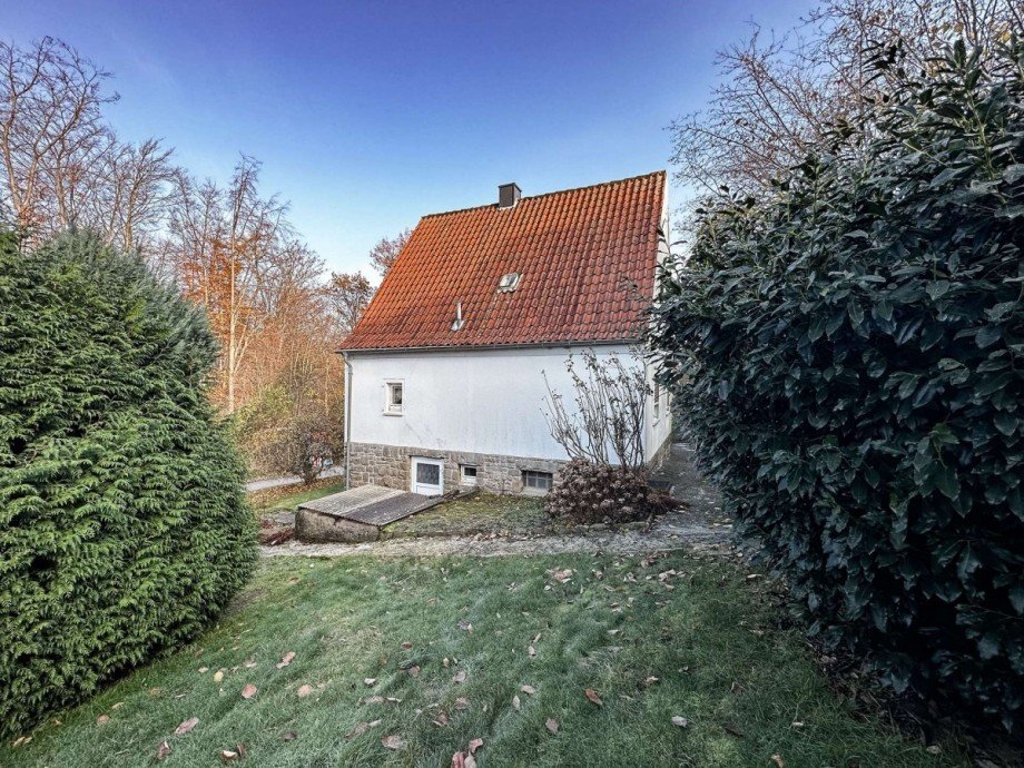 Gartenansicht des Hauses Einfamilienhaus Wetter