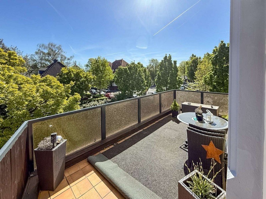 Balkon Dachgeschosswohnung Wetter