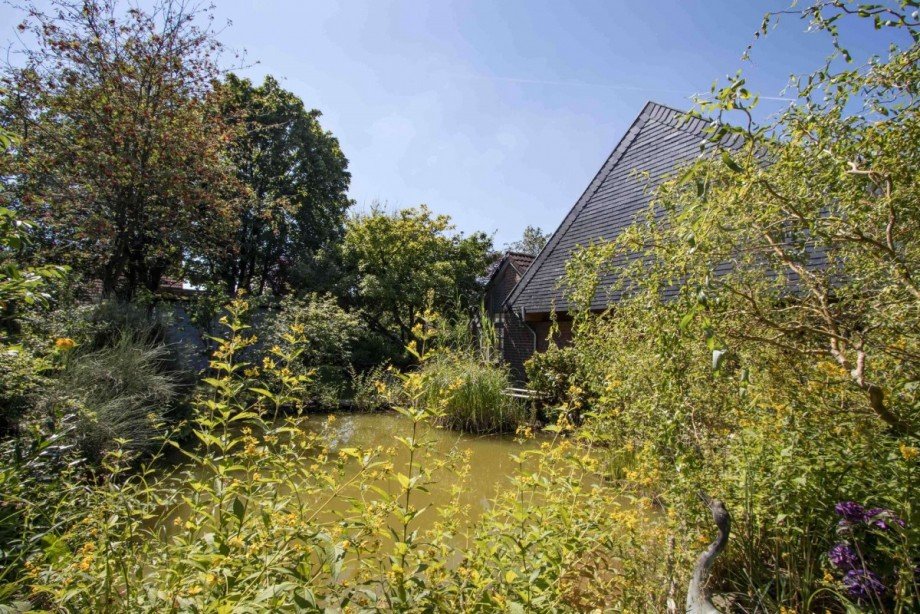 Blick �ber den Teich Einfamilienhaus Ennepetal