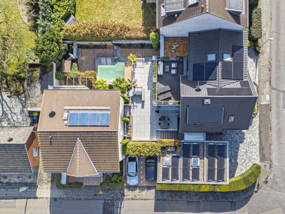 Luftbild quer Haus Frechen