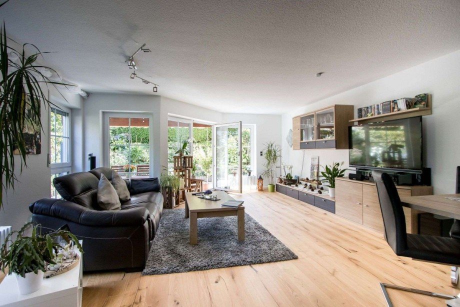 Urgem�tlich im Wohnzimmer Terrassenwohnung Wetter