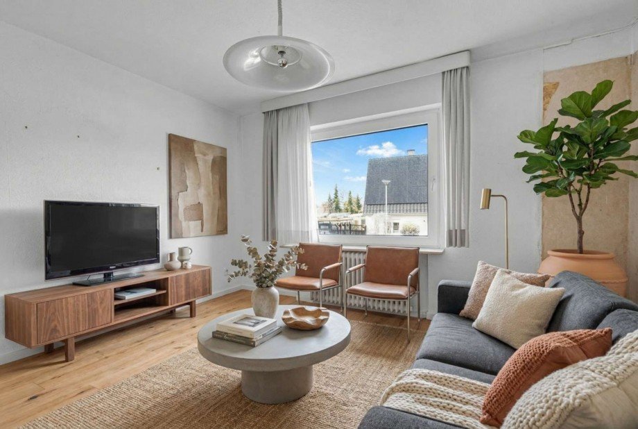 Einlieger Wohnzimmer KI Beispiel Reiheneckhaus Hagen