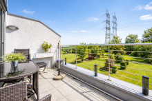 Der Balkon Maisonette-Eigentumswohnung mit gro�em Balkon, eigenem Garten und Stellplatz in Witten, am Schnee!