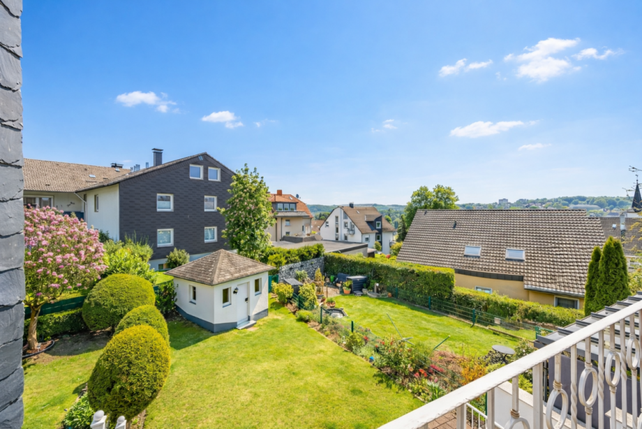 Aussicht Balkon Reihenmittelhaus Ennepetal