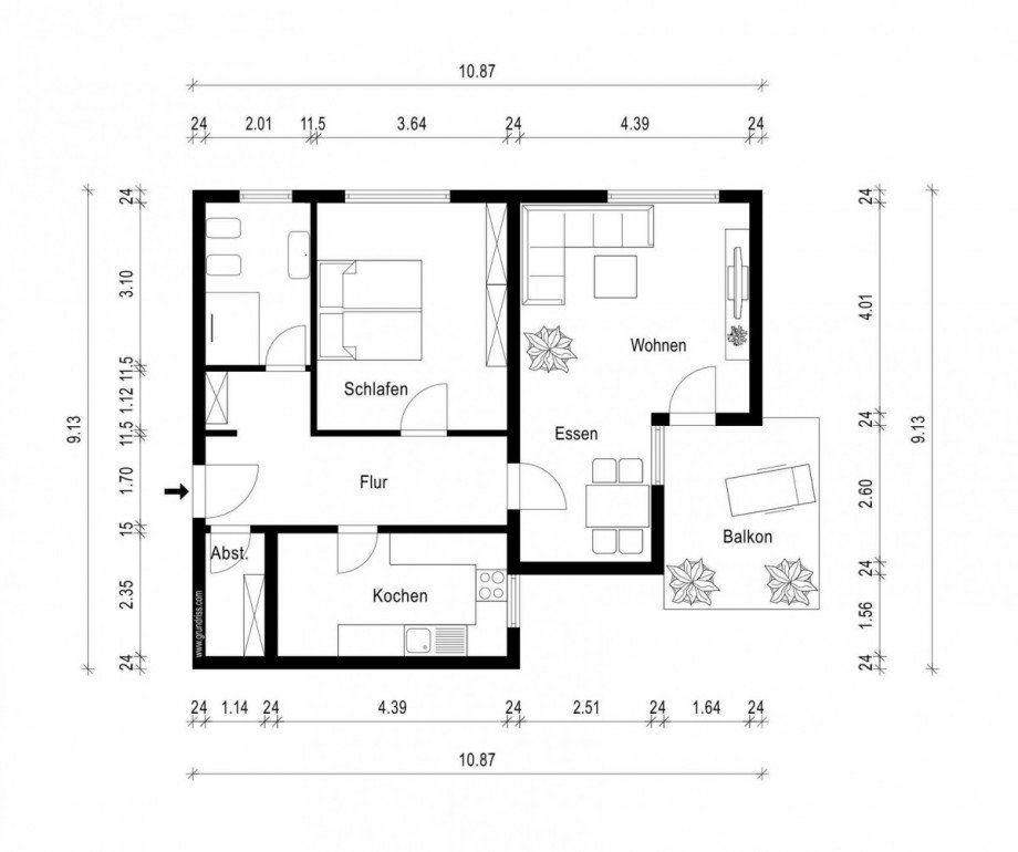 Grundriss Wohnung Witten