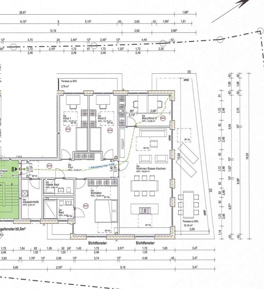 Grundriss Penthousewohnung Wetter (Ruhr)