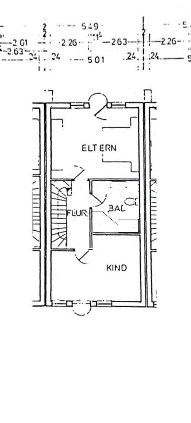Grundriss OG Reihenmittelhaus Hagen