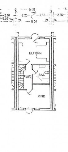 Grundriss OG VERKAUFT! Stadthaus mit Garten und Kamin in Hagen-Hohenlimburg-Henkhausen! Garage und Stellplatz.