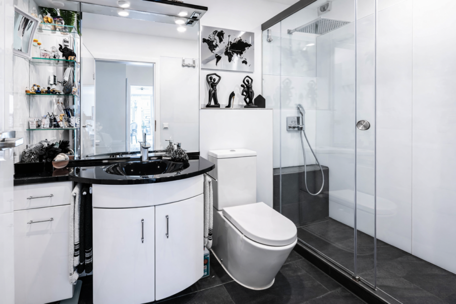 Bad mit bodennaher Dusche Terrassenwohnung Wetter (Ruhr)