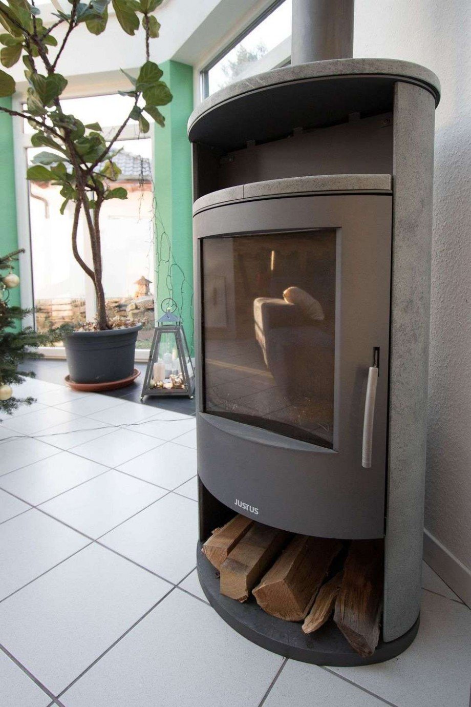 Gem�tlich vor dem Kamin Einfamilienhaus Wetter