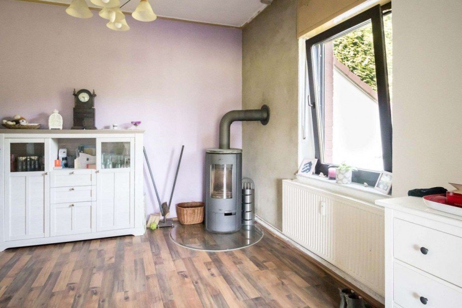 Esszimmer EG mit Kamin Mehrfamilienhaus Wetter