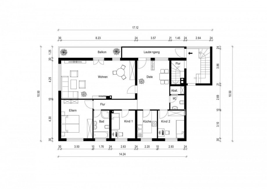 Grundriss Wohnung Herdecke