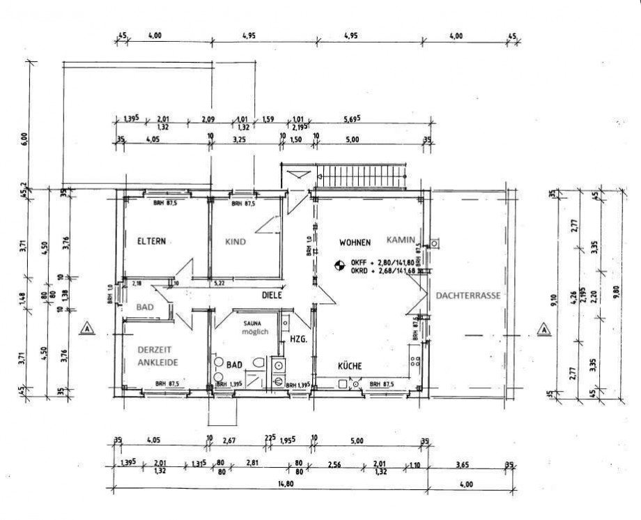 Grundriss Dachgeschoss Haus Herdecke