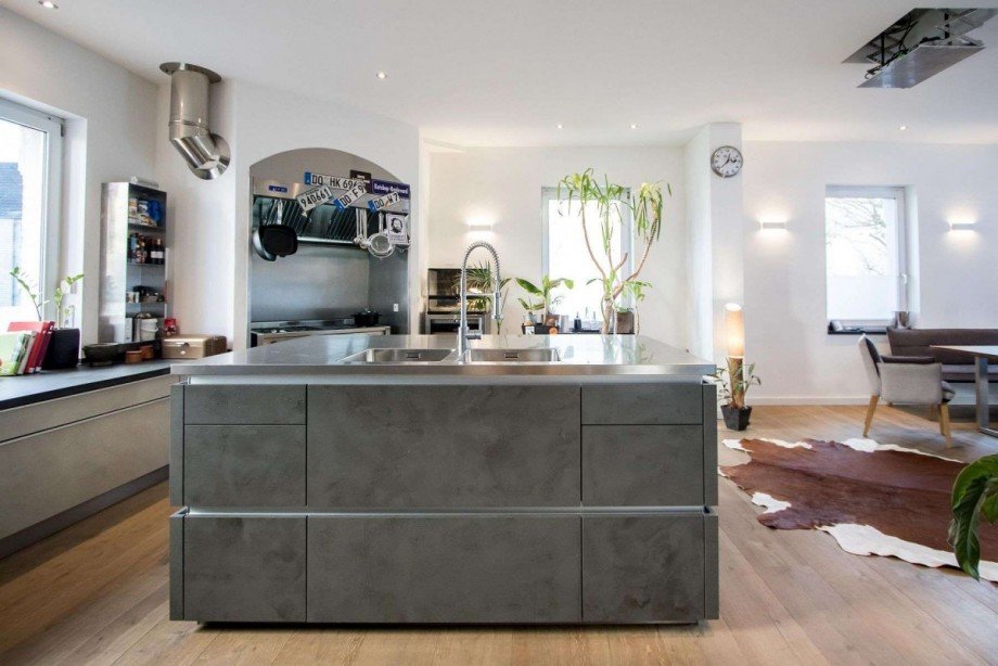 Luxusk�che mit Insel und viele Terrassenwohnung Wetter