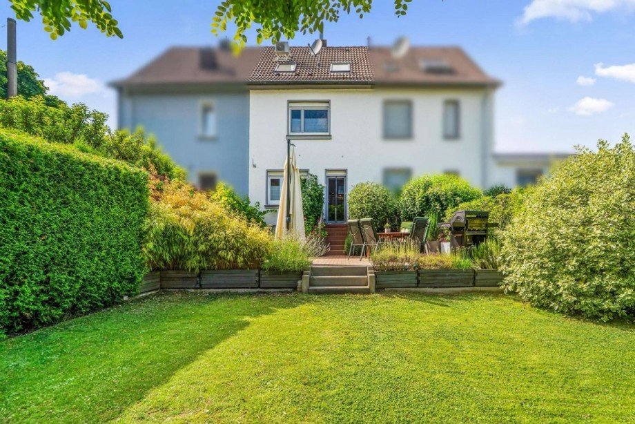 Gartenansicht des Hauses Reihenmittelhaus Hattingen