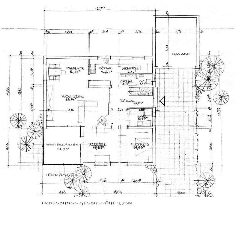 Grundriss EG Bungalow Erftstadt