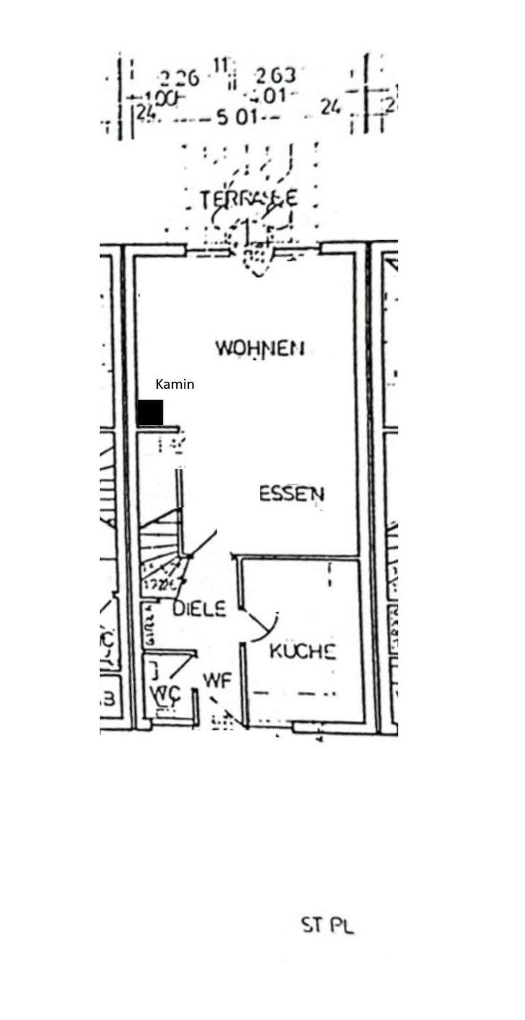 Grundriss EG Reihenmittelhaus Hagen
