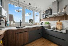 K�che KI Beispiel Maisonette-Eigentumswohnung mit gro�em Balkon, eigenem Garten und Stellplatz in Witten, am Schnee!