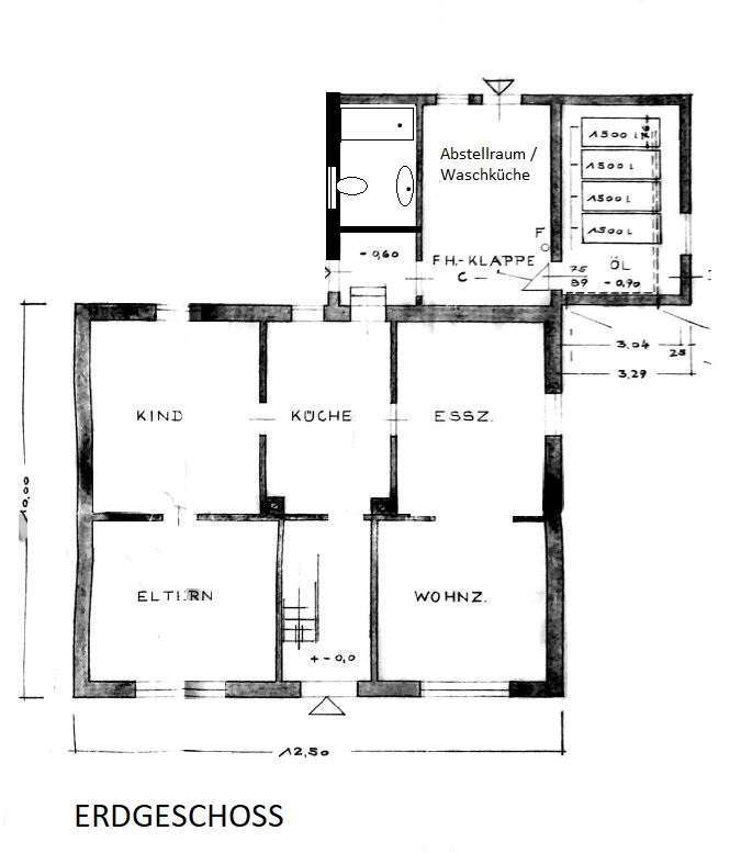 Grundriss Erdgeschoss Mehrfamilienhaus Wetter