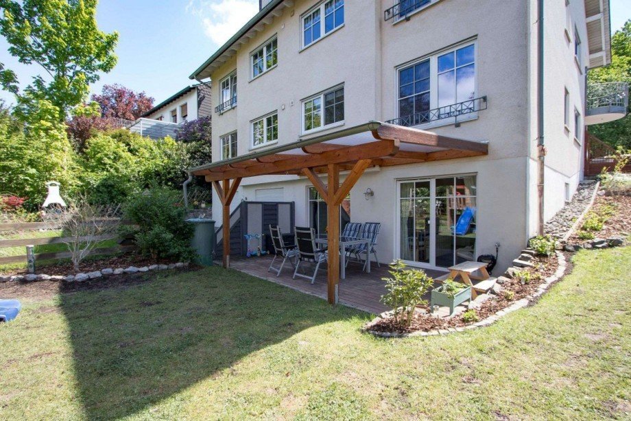 Gartenseite des 4-FHS Maisonettewohnung Hagen