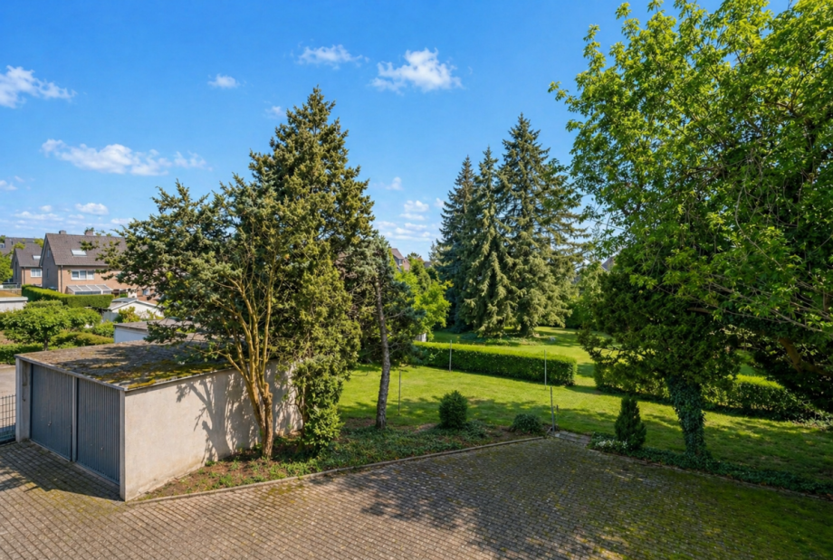 Blick in den Garten Mehrfamilienhaus Herten