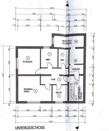 Grundriss UG VERKAUFT! Einfamilienhaus mit Einliegerwohnung in bevorzugter Wohnlage von Wetter-Grundsch